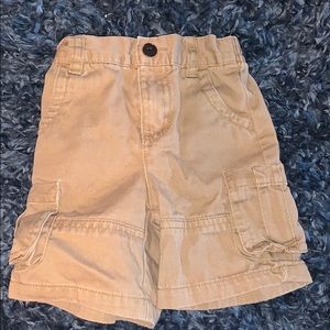 Baby boy khaki shorts size 9 months